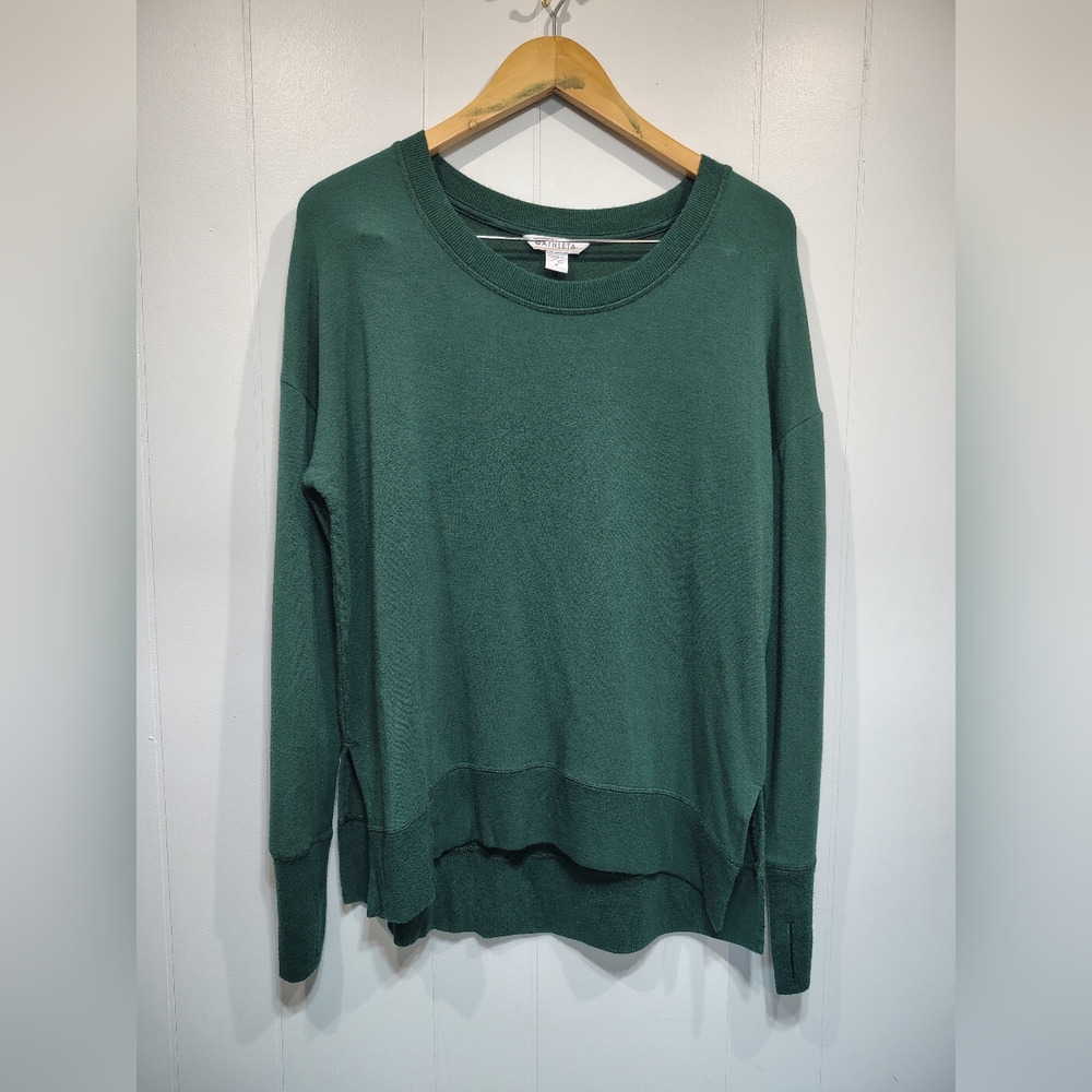 Athleta Coaster Luxe Sweatshirt Forest Green Size Medium